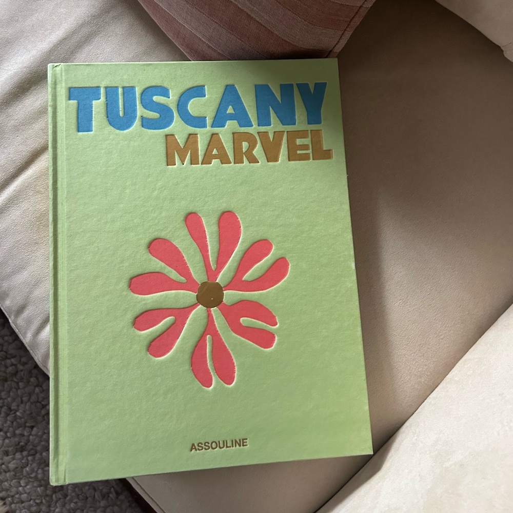 Assouline Tuscany Marvel Green and Pink Coffee Table Book
